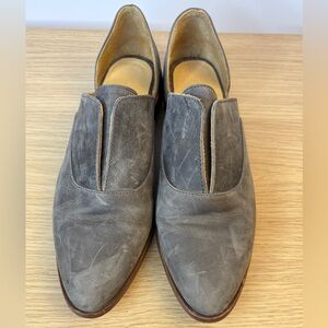 Nisolo Gray Distressed Gray Woman’s 8.5 Loafers Like new!